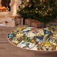 thumbnail image 5 of Fotbe Watercolor Dogs Pattern Christmas Tree Skirt, Tree Skirts Plush Christmas Decorations, Christmas Tree Skirts Xmas Decorations Holiday Party Decor-48", 5 of 6