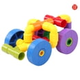 thumbnail image 1 of pdqouc 72pcs Plastic Pipe Plug Supporting Construction Education Toy Assembly Educatio Perfect for Family Fun and Educational Play at Home, 1 of 9