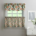 thumbnail image 2 of Country Floral Curtains 24" - 3 Panel Vintage Farmhouse Set with Butterflies & Sunshine, Bohemian Rod Pocket Window Treatment, 2 of 2