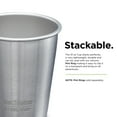 thumbnail image 4 of Steel Pint 10oz Brushed Stainless, 4 of 8
