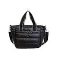 thumbnail image 2 of EHJRE Cotton Padded Crossbody Bag Purse Nylon Hobo Lightweight Fashion Casual Tote Bag Black, 2 of 8