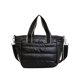 thumbnail image 2 of Bolso de mano para mujer, informal, elegante, acolchado, tipo bandolera, para trabajar al libre. Negro, 2 of 8
