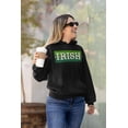 thumbnail image 3 of St Patricks Day Distressed Irish Typeset Mens Pullover Hoodie, 3 of 5