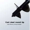 thumbnail image 4 of Mistaha 150mm Manual Earth Auger Drill Bit with Wing Nut Connection - Cast Steel Roundtip for Planting Trees and Digging Weeds - Antislip Handle for Effortless Use, 4 of 5