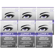 6 Pack - LUMIFY Redness Reliever Preservative Free Eye Drops, Fast Acting 20 Single Use Vials
