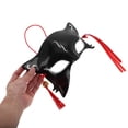thumbnail image 2 of Máscara de zorro para cosplay, máscara de espíritu de zorro, medio gato, para Halloween, fiesta de disfraces, accesorios de decoración de pared, 2 of 7