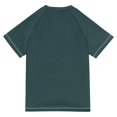 thumbnail image 6 of FORMRS Boys Rash Guard Short Sleeves Swim Shirt Quick Dry UPF 50+ Sun Protection, Sizes 3-12T, Blue Floral Oranges, 6 of 6