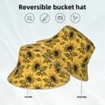 thumbnail image 5 of Daiia Autumn Sunflower Pattern Bucket Hat - Trendy Cotton Sun Hat for Beach, Golf, Fishing - Fun Outdoor Vacation Boonie for Men and Women, 5 of 9