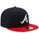 thumbnail image 2 of Gorra New Era 59FIFTY Atlanta Braves azul marino/rojo MLB 2017, talla 7 1/4, 2 of 5