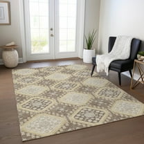 Addison Rugs Chantille Indoor/Outdoor Transitional Formal Taupe Washable Rectangle Rug, 2'6" x 3'10"