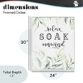 thumbnail image 4 of Stupell Industries French Country Soak & Unwind with Leaves White Framed Giclee Art, 24 x 30, by Lettered and Lined, 4 of 8