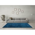 thumbnail image 3 of Ahgly Company Indoor Square Persian Light Blue Traditional Area Rugs, 6' Square, 3 of 4