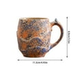 thumbnail image 4 of GeBuSn Glazed Art Ceramic Mug Stoneware Cup For Coffee And Comfortable Handle Drinkware For Home Use (Yellow), 4 of 6