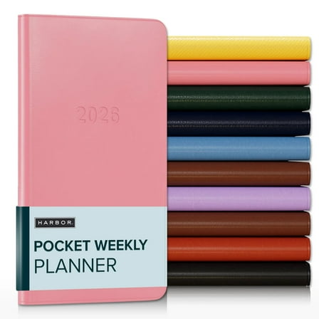 Harbor Pocket Weekly Planner 2026 - Cambridge Flamingo - 6x3.25"