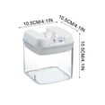 thumbnail image 2 of Airtight Food Storage Container Set with Locking Lid, Clear Plastic Kitchen Canisters for Pantry Organization, Dry Goods, Flour, Sugar, Cereal, 2 of 10