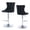 Black, variant on Hassch Modern Swivel Bar Stools Set of 2 - Height-Adjustable Counter Barstools with Back and Arms, Metal Base for Kitchen Island/Home Pub/Dining Room, Khaki