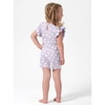 thumbnail image 3 of Modern Moments By Gerber Toddler Girl Ribbed Ruffled Romper, (12 months - 5T), 3 of 8