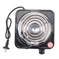 thumbnail image 4 of Estufa EléCtrica de un Solo Quemador, Compacta y PortáTil, Placa Calefactora de Temperatura Ajustable, 1500 W, Enchufe Europeo Negro y Acero Inoxidable, 4 of 5