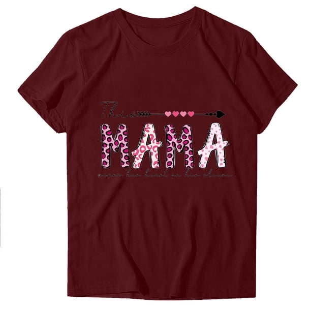 Blusas de Manga Corta para las Mujeres Divertido Impreso Cuello Redondo Tee, Vintage Humor Gráfico Blusas de Primavera para las Mujeres