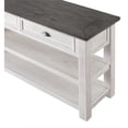 thumbnail image 2 of Bowery Hill Farmhouse Wood 2 Drawer Sofa Console Table White and Gray, 2 of 4