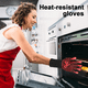 thumbnail image 5 of Guantes para horno resistentes al calor de 932 °F, guantes para parrilla resistentes a cortes, guantes de silicona antideslizantes para barbacoa, guantes de cocina seguros para la cocina, 5 of 5