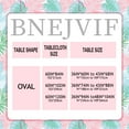 thumbnail image 3 of Flamingo Oval Tablecloth, Pink Oval Tablecloth, Pink Flowers Print Table Cloth, Summer Waterproof Wrinkle Free Oval Tablecloth for Oval Tables 54 X 72 Inch, 3 of 3