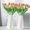 White[2Pack], variant on Xhegex 2 Pack Vase for Flowers Plants, Plastic Vases for Modern Centerpieces, 6" H Ceramic Look Vase for Wedding Dinner Table Party Living Room Office Bedroom Decor