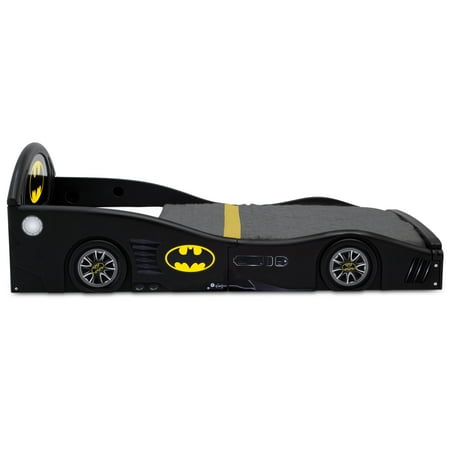 Dc Comics Batman Batmobile Car Sleep And Play Toddler Bed With Attached Guardrails By Delta Children Walmart Com Walmart Com