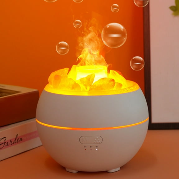 PATLOLLAV Crystal Healing Humidifier with Night Light & Purification - 360ml Mute Desktop Humidifier for Bedroom, Office, Plant Care & Baby Room Ambiance