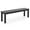 Black, variant on Gymax 55'' HDPE Outdoor Bench for 2-3 People Weatherproof Backless Patio Garden Bench Gray
