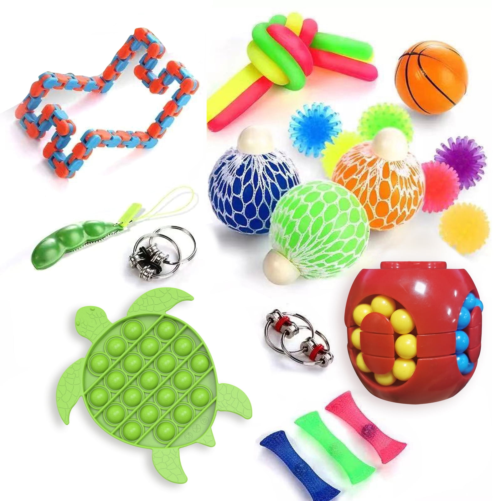 Fidget Toys Set 18Pcs Sensory Tools Bundle Stress Relief Hand Toys Kids Adult UK 