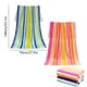 thumbnail image 3 of Conjunto de toallas de playa extra grandes, microfibra, secado rápido, resistente a la arena, diseño arcoíris, 3 of 6