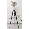 thumbnail image 3 of Vintage Nautical Theatre Searchlight Black Tripod Spot Light Studio Floor Lamp, 3 of 4