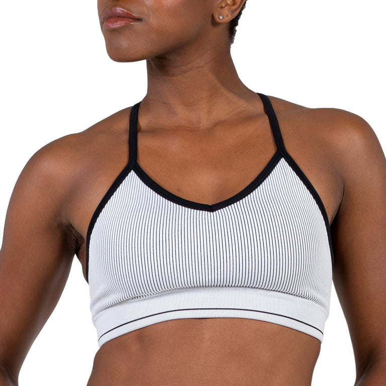 Womens Ribbed Seamless Sports Bra For Gym Workouts, Yoga, Running by MAXXIM