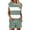 Black, variant on Goodtrade8 Lightweight Pajama Set 2 Piece Short Sleeve Color Block Crew Neck Casual Loungewear Womens Pjs