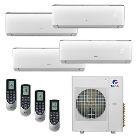Gree MULTI36CVIR402 - 36,000 BTU Multi21+ Quad-Zone Wall Mount Mini Split Air Conditioner Heat Pump 208-230V
