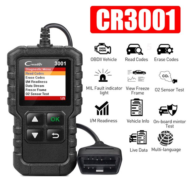 Launch X431 CR3001 OBD2 EOBD Car Automotive Erase/Reset Fault Codes