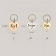 thumbnail image 3 of Anavia Stainless Steel Heart Name & Icon Engraved Pet ID Tags, Silver, Gold, & Rose Gold, 3 of 3