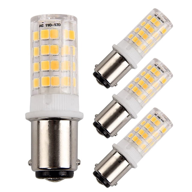 Bombilla LED HRYSPN D013 BA15D 5W 110V Blanco Calido 3000K Pack 4 unidades