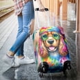 thumbnail image 3 of Hippie Cocker Spaniel Portrait Watercolor Tie-Dye Vintage Styles Travel Luggage Cover Cockers Dog Lover Gifts Suitcase Dust Protective Decor - 00014, 3 of 5