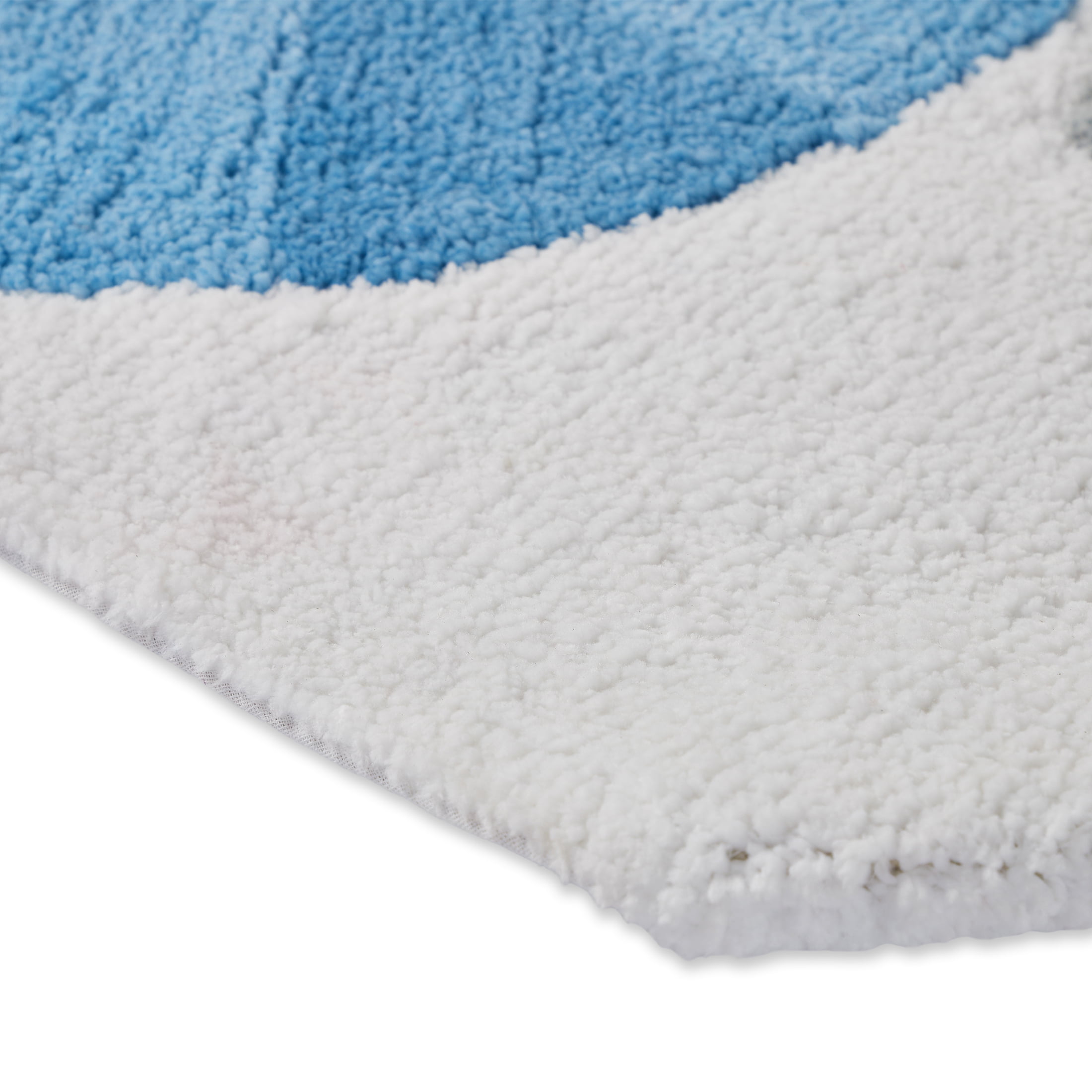 Holiday Time Snowman Blue Cotton/Polyester Bath Rug Set, Non-Slip, 3 Pieces