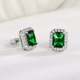 thumbnail image 6 of Pretty Sprkly Cubic Zircon 925 Silver Stud Earring Wedding Gift A Pair, 6 of 9