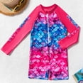 thumbnail image 2 of SHenli One Piece Swimsuit for Girls 10-12 Cute Bow Tankini Lightweight Tropical Print Ruffle Bathing Suit Beach Swimwear Spaghetti Strap, 2 of 6