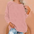 thumbnail image 1 of EIMELI Chemise Femme Liquidation Grande Taille Femme Décontractée Manches Longues Unie Ample Col Rond Chemisier Haut Rouge TG, 1 of 6