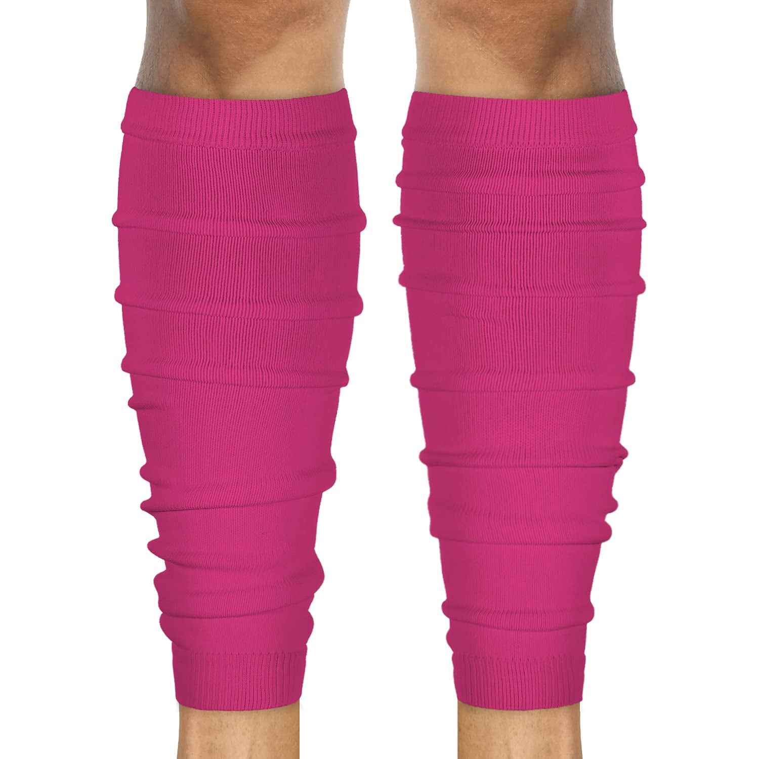 Calf Compression Leg Sleeves - Football Leg Sleeves for Adult Athletes -  Shin Splint Support-Pink