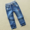 thumbnail image 2 of Kids Jeans for Boys 4-16 Slim Boys Baggy Jeans, Wide Leg Elastic Waist Denim Pants Loose Fit Trousers Vintage Y2K Streetwear Drawstring, 2 of 9