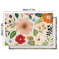 thumbnail image 6 of Bright Pioneer Flower Summer Placemats Table Placemats Set Of 4-Linen Kitchen Washable Placemats Table Mats 11.8"x17.7" Non-Slip Heat Resistant, 6 of 6