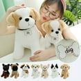 thumbnail image 2 of Darzheoy Dog Plush Toy Sitting Pose Dog Stuffed Doll for Kids Gift Plush Stuffed Animal Dog 8.7" Gift for Kids, 2 of 3