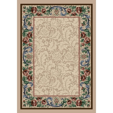Milliken Innovations Area Rug ROSE DAMASK PEARL MIST Rose Damask Pearl Mist 10' 9" x 13' 2" Rectangle