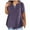Purple, variant on Summer Fashion Plus Size Tops for Womens 2025 V-neck Solid Color Oversized T-shirt Top
